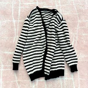 Shein Black & White Cardigan